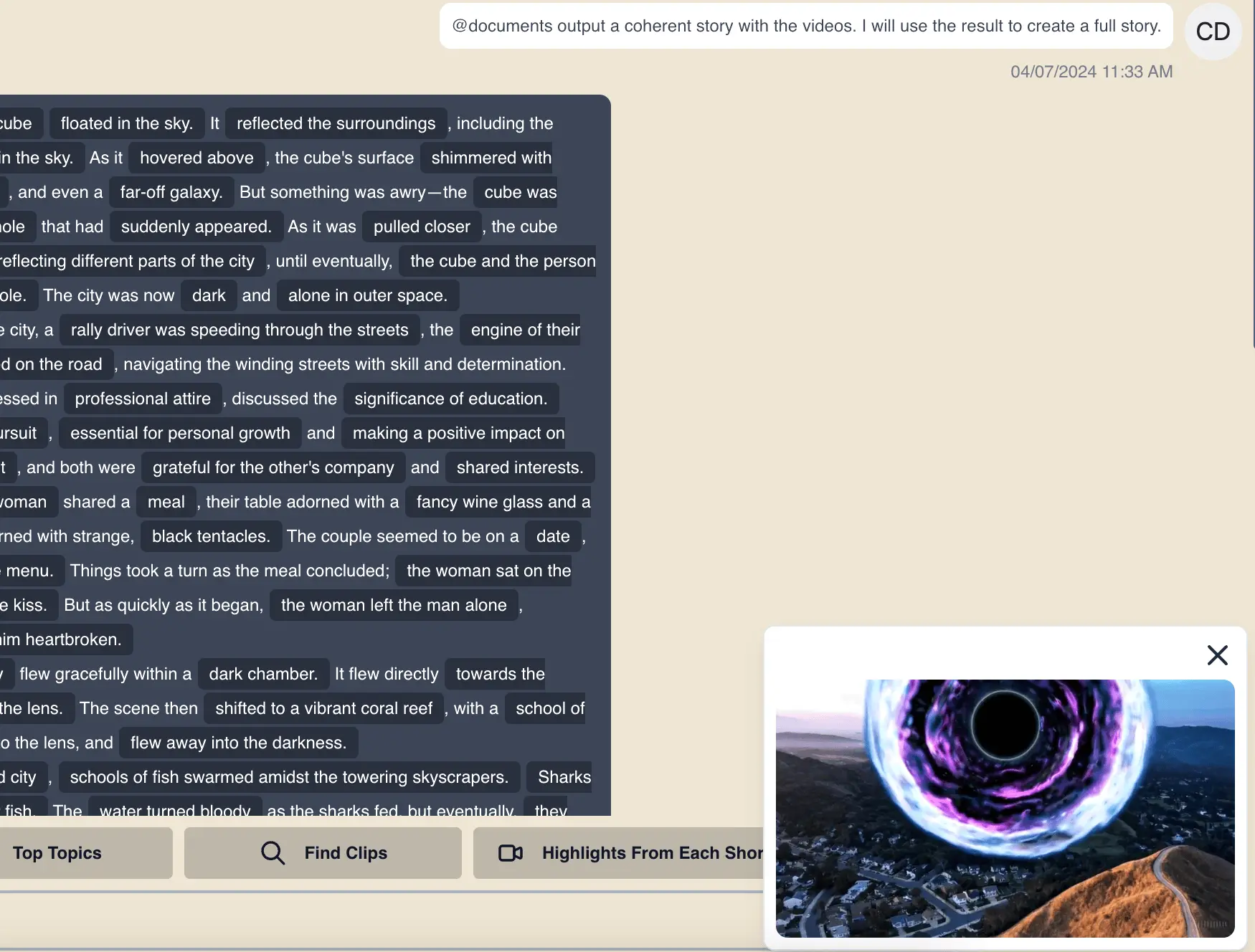 Deep Understanding of Video Content
